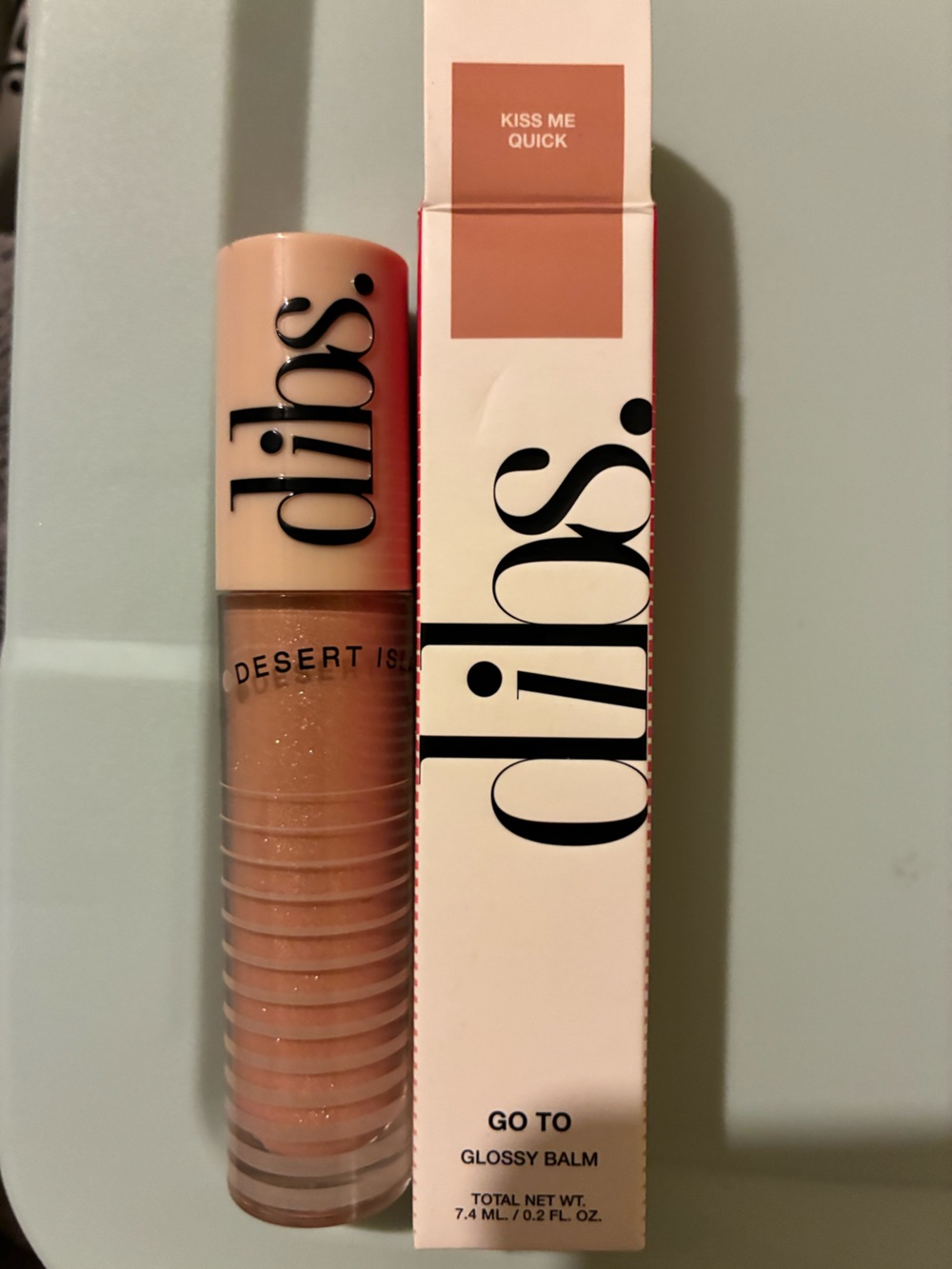 Desert Island Go To Glossy Balm — Kiss Me Quick Nude Pink